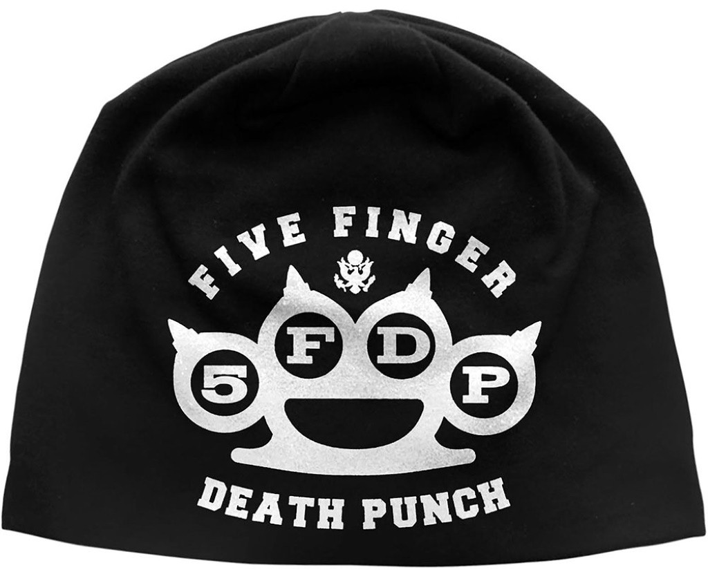 Five Finger Death Punch Logo Black Beanie Hat OFFICIAL
