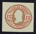 CKStamps: US Cut Square Stamps Collection Scott#U42 Unused H NG