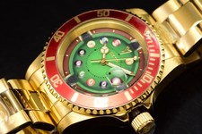 Reloj para hombre Invicta Pro Diver billar esfera bola piscina 40 mm cuarzo dorado