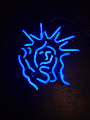 Vtg Heineken NY Statue of Liberty Neon Sign Replacement Tube - ''Head'' Tube Only