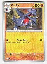 Pokemon TCG Gabite Paradox Rift 095/182 Common NM