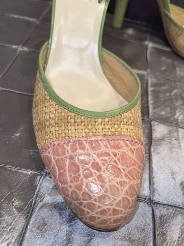 Decolte Prada VERO CUOIO Slingback Tg 10 Eu 40 Espositore Non Indossate - Foto 4 di 8