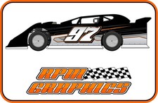 Race Car Graphic Vinyl Wrap Late Model Street Stock Dirt Imca Owm Style205 Race Car Graphic Vinyl Wrap Late Model Street Stock Dirt Imca Owm Style205