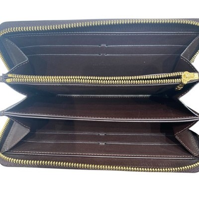 LOUIS VUITTON Zippy Wallet M93522 Bordeaux Monogram Vernis