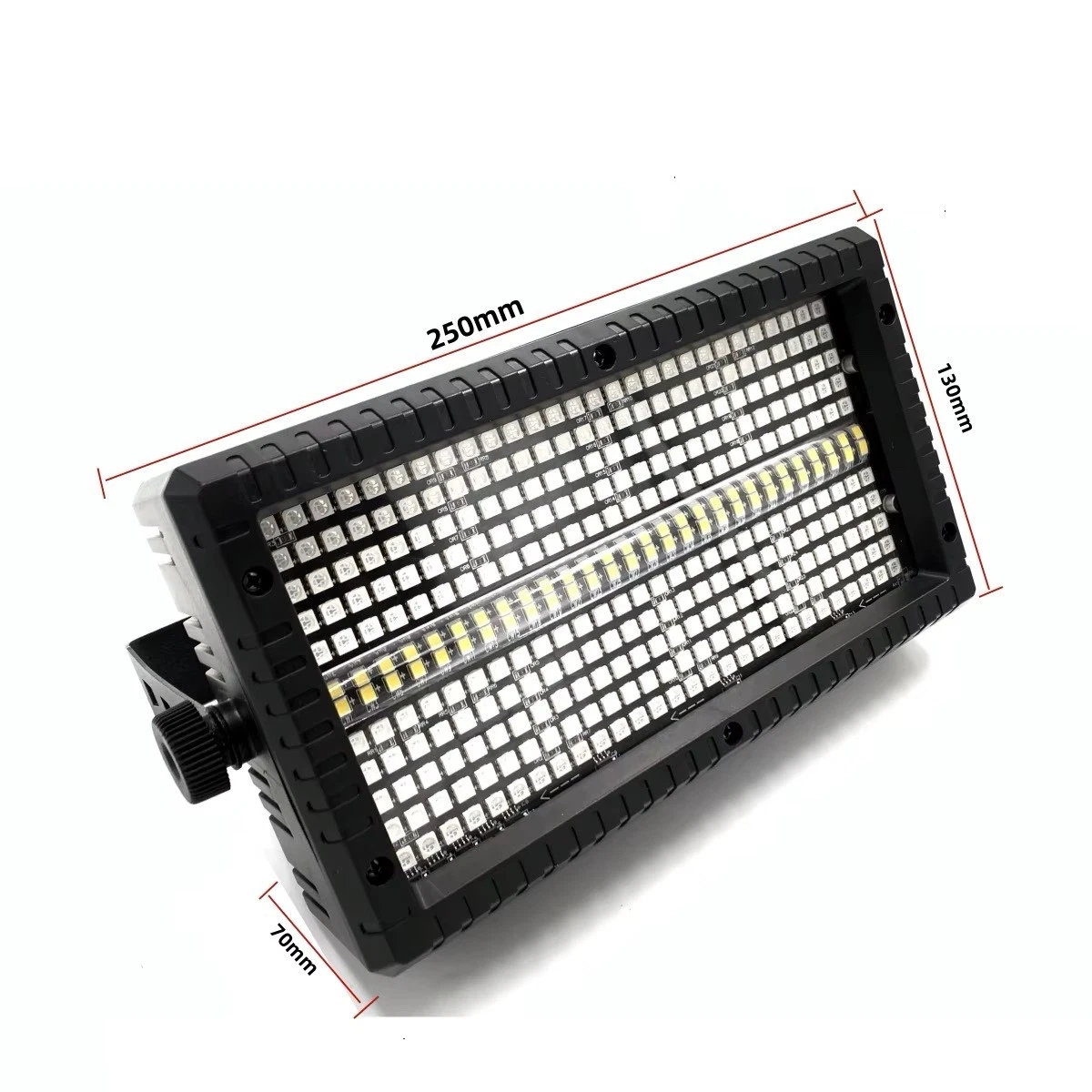 2 piezas por lote 60W Mini LED estroboscópico RGBW 4in1 8 particiones blancas 8000K DMX DJ Party