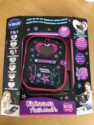 VTech   KidiSecrets Selfie Music Black, 7-in-1 elektronisches Tagebuch 