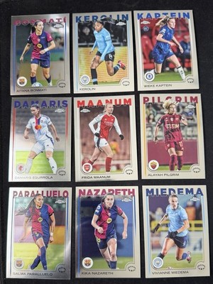 2024-25 Topps Chrome Women's UEFA Champions - Set Builder #1-100 - You Pick!