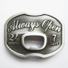 Western Men Zinc alloy Leather Belt Buckle Silver Number Shape Pattern