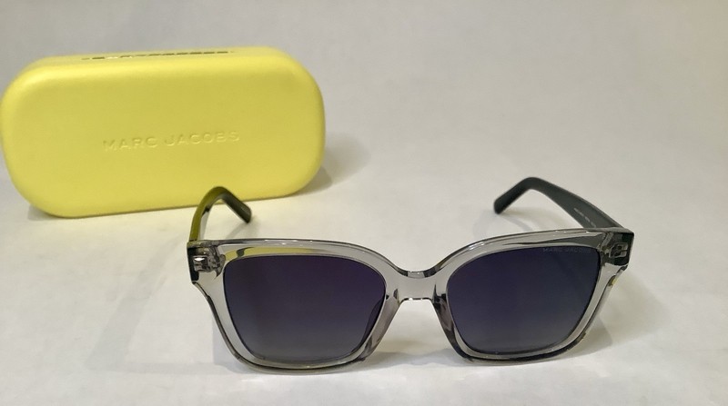 Marc Jacobs MARC 458/S Square Sunglasses Gray Frame Gray Lens Plastic Men