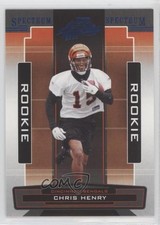 2005 Playoff Absolute Memorabilia Rookie Spectrum Blue Chris Henry #165 1k9