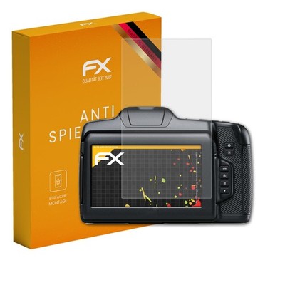 atFoliX 3x Schutzfolie für Blackmagic Pocket Cinema Camera 6K G2 matt&stoßfest