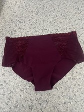 Rare Victoria s Secret Panty Shortie Made In Vietnam Burgundy Wine Lace NWT