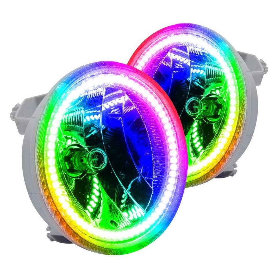 LED Fog Lights Halo Ring Lights ColorSHIFT For 2007-2014 Chevrolet Tahoe Foto 2 de 4