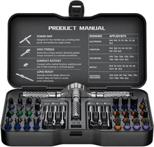 40 In 1 Magnetic Ratchet Screwdriver Set, Multifunctional Diy 40pcs 