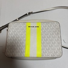 Borsa a tracolla Michael Kors Jet Set bianca