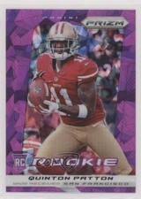 2013 Panini Prizm Rookie Purple Cracked Ice Prizm 24/40 Quinton Patton #277 0s3