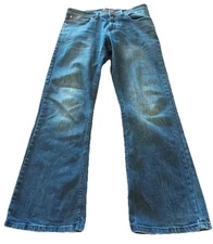 Mish Mash Mens EST 1990 Bootcut Dark Denim Jeans 34x31 Pants Cotton Elastane