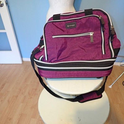 Biaggi Zipsak Boost Luggage Purple Underseat Expands To Carry-On