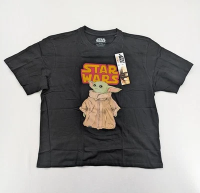 Star Wars The Mandalorian Grogu Baby Yoda Damen T-Shirt Größe XXL Schwarz Grafik - Bild 1 von 4