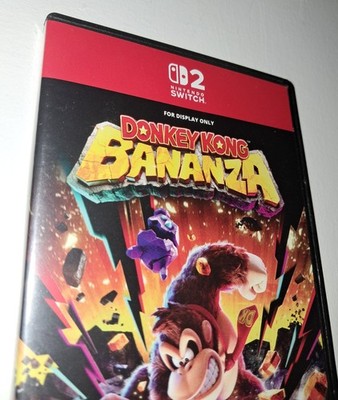 DONKEY KONG BANANZA アクリルボード付き Donkey Kong Bananza Nintendo Switch 2 FOR DISPLAY ONLY PROMO CASE
