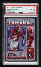 2023 Panini Chronicles Draft Picks Blue 10/99 Jahmyr Gibbs PSA 10 GEM MT 0pm3