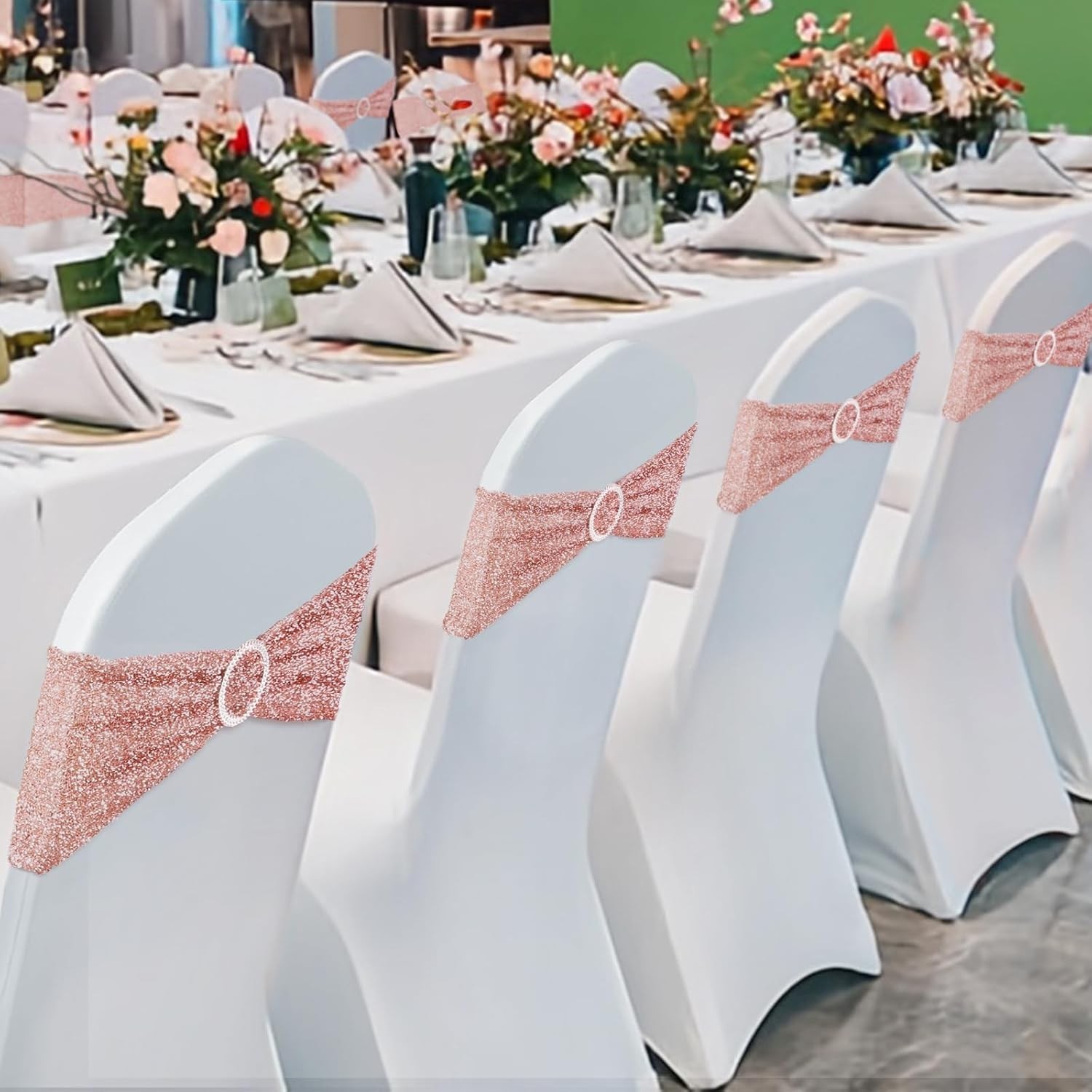Sashes Bow Bands W/ Buckle Wedding Banquet Party Decor