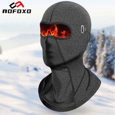 NOFOXO Winter Warm Cycling Cap Face Cover Coldproof Windproof Motorcycle Balacla