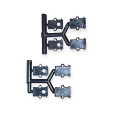 HO Scale Terminal Joiners Track Power Clips 2 Sets Model Train Rail Connectors