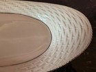 Lenox Ivory Basket Weave Oval Serving Dish w/ Silver Trim 13 3/4" x 6 1/4" x 1" — photo 5