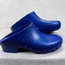 Calzuro Shoes Womens 36/37 Bihos Padova Clogs Blue Medical Nursing Made in Italy