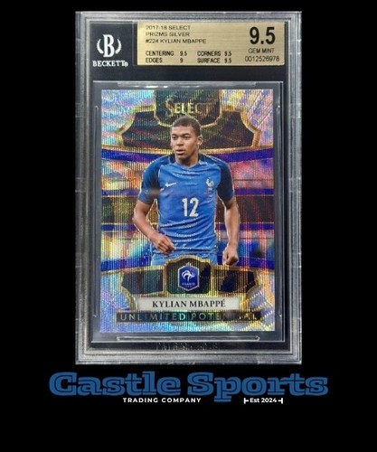 2017 Select Kylian Mbappe Unlimited Potential Prizm Rookie RC BGS 9.5 Gem Mint