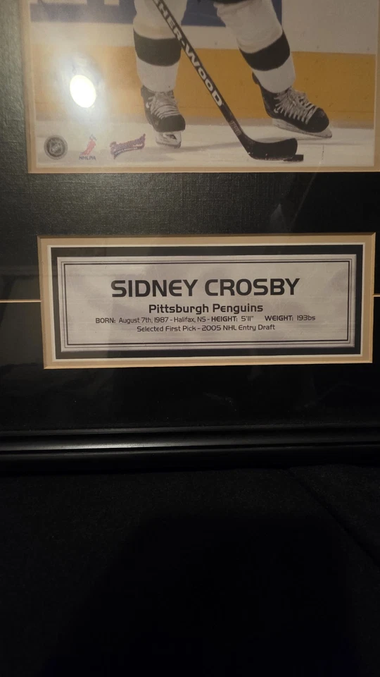 Placa de novato Sidney Crosby Pittsburgh Penguins Foto 3 de 4