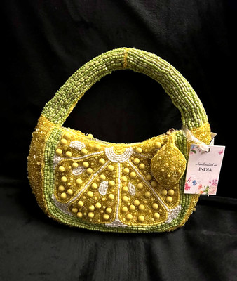 New Release Handcrafted in India Lemon Fruit Beaded Bag Viral TikTok