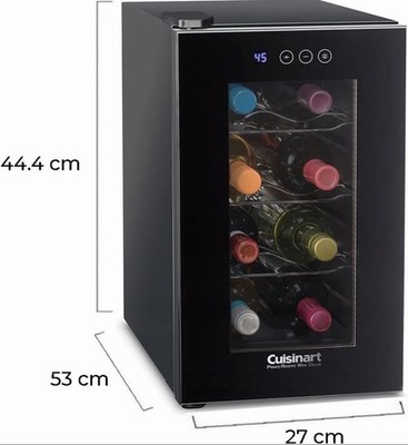 Cuisinart CWC-800CEN 8-Bottle Private Reserve Wine Cellar, Black