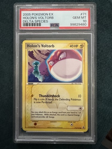 Holon's Voltorb graded PSA 10 for sale on eBay