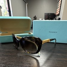 Tiffany & Co. TF 4173 Oversized Tortoise Shell Sunglasses Brown Gradient UV400