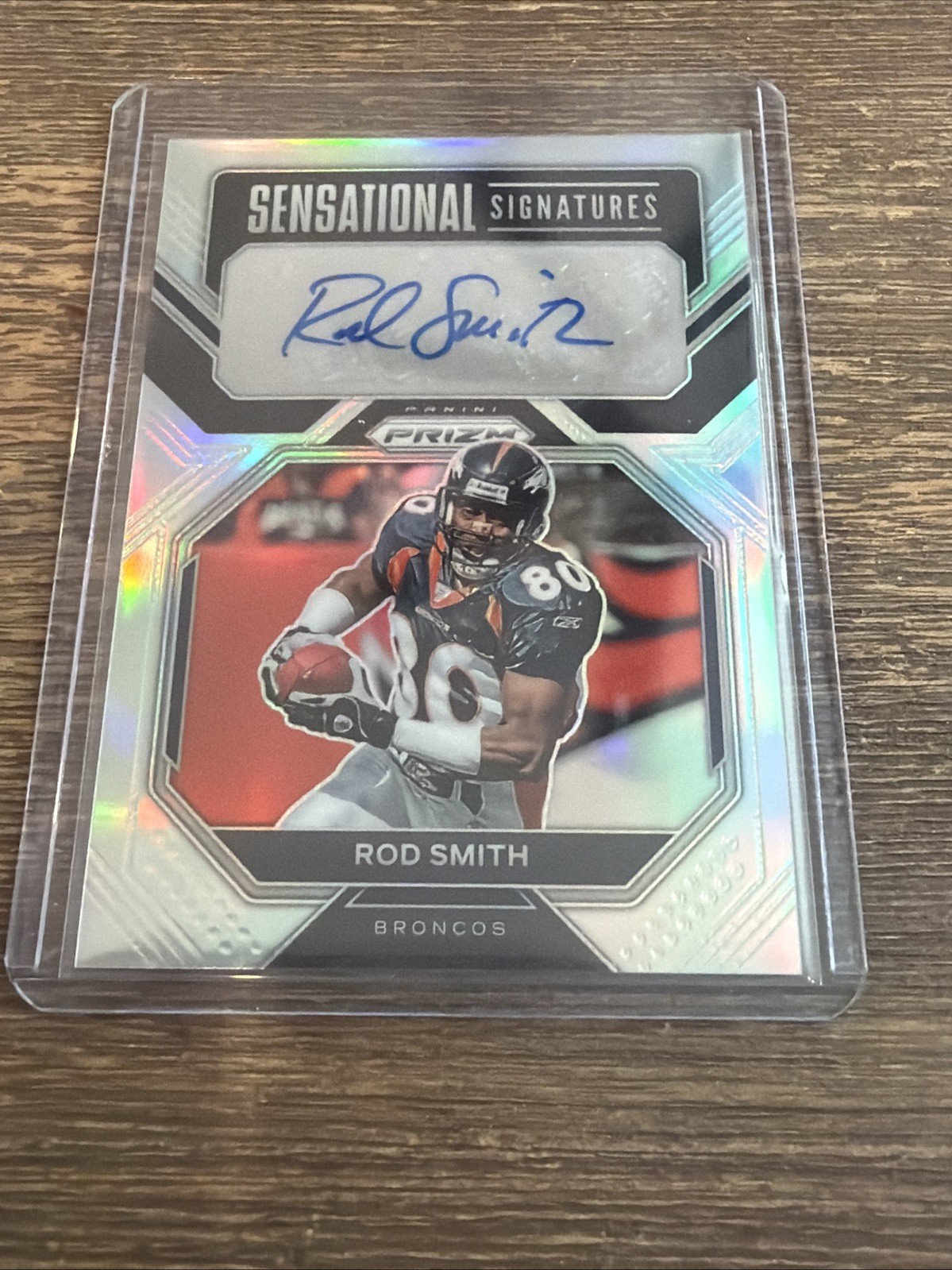 2022 Panini Prizm Sensational Signatures Silver Rod Smith Auto /149 Broncos