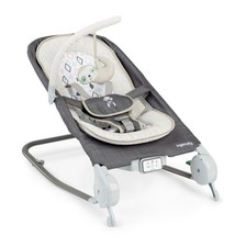Ingenuity Happy Belly Rock-to-Bounce Seat, Music, Vibration, Grey - Parker