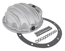 JEGS 62506 Cast Aluminum Differential Cover Dana 35 10-Bolt Natural Finish Inclu