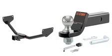CURT Trailer Hitch Kit w/ 2in Receiver, Ball Mount, Hitch Lock, Pin & Clip 13585