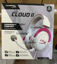 New Genuine HyperX Hurricane Cloud2 Headset Pink and White Gaming Headset.