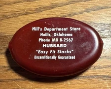 Vintage Advertising Quikoin Squeeze coin holder Hollis Oklahoma