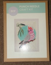 Bird Galah Parot Punch Needle Craft Kit New Free Postage