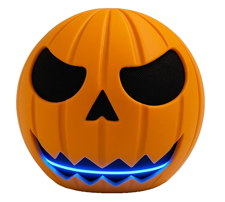 Echo Dot 4th & 5th Gen Decorative Cover – Halloween Pumpkin Design Home Decor