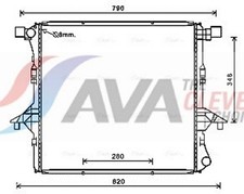 AVA Clever Choice Motorkühler Wasserkühler VNA2363 für VW AMAROK 2HA 2HB S1B S6B