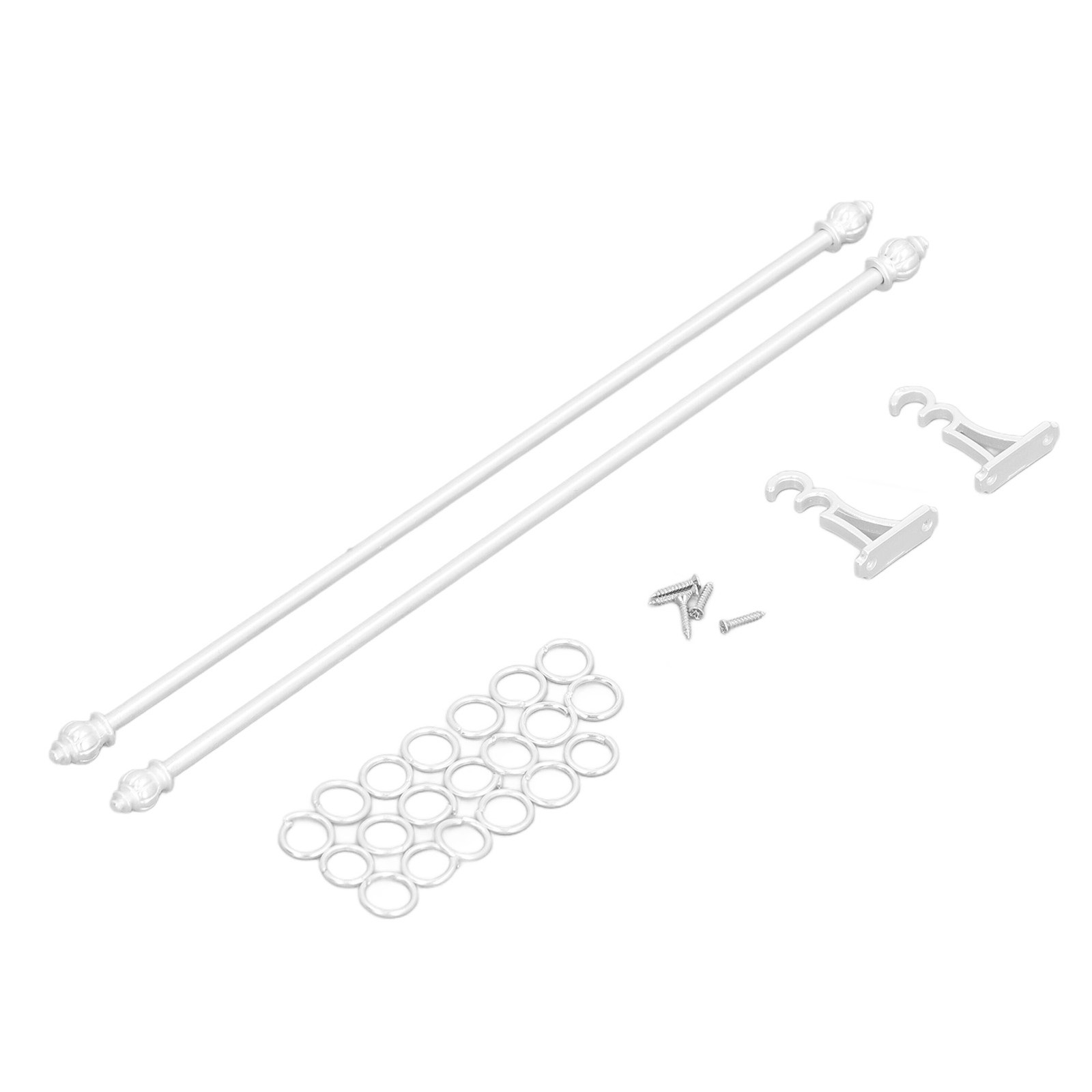 1/12 Scale Miniature Curtain Rods For Dollhouse Simulation Alloy Double Layer