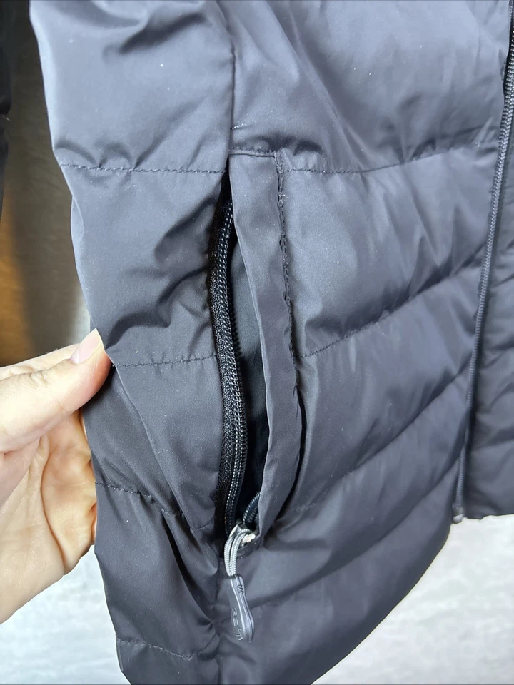 Chaqueta 32 Degrees Heat Puffer, Negra, Mujer Pequeña Cremallera Completa Manga Larga Foto 4 de 4