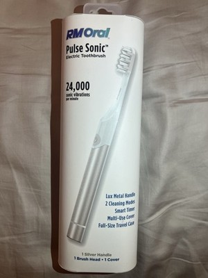 RM Oral Pulse Sonic Electric Toothbrush  Silver 