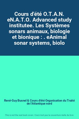 O.T.A.N. Sommerkurs' eN.A.T.O. Advanced Study Institute. Sona Systeme