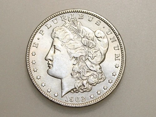 1902-P $1 MORGAN SILVER ONE DOLLAR CH/GEM BU